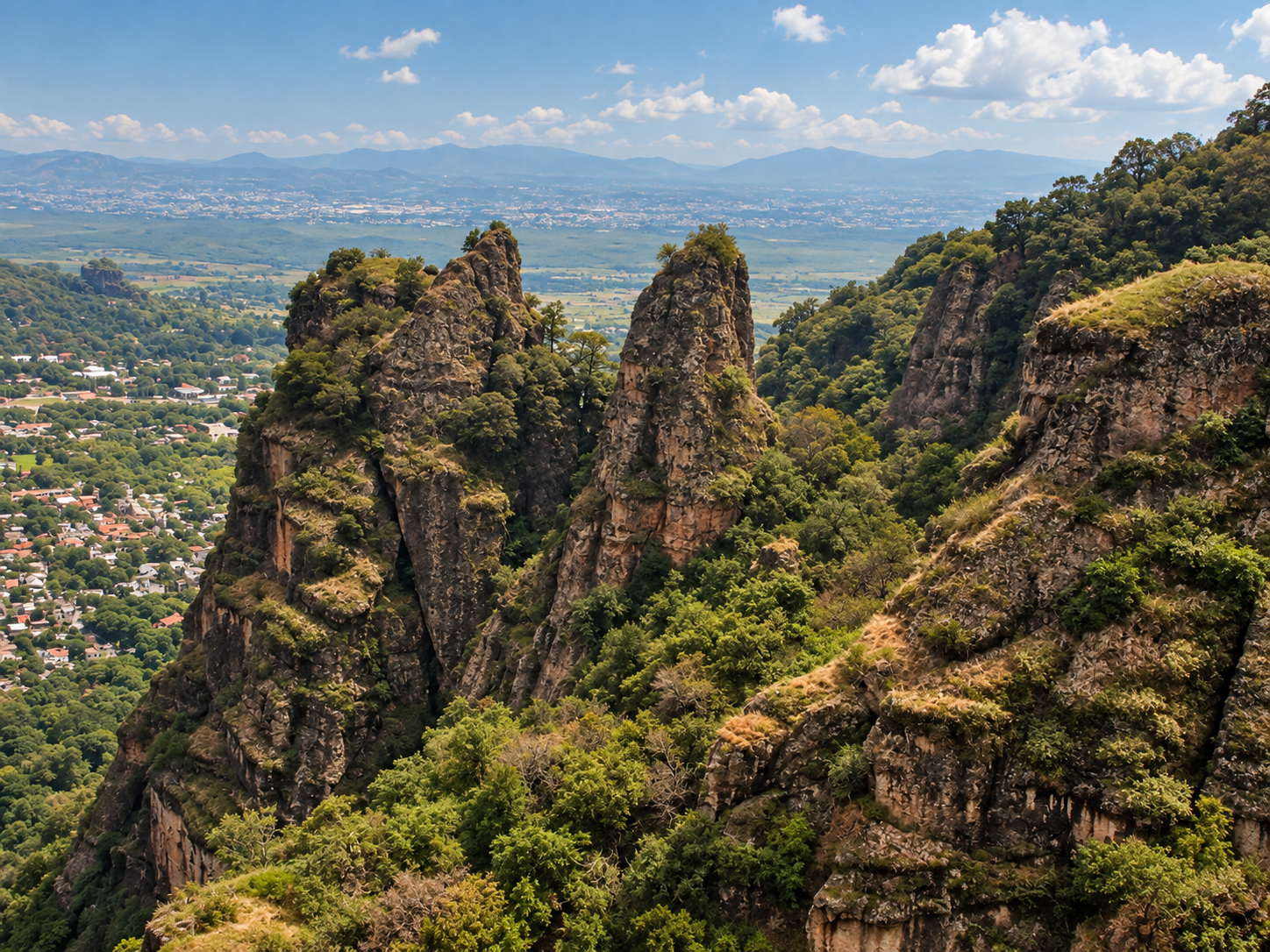 Mountain landscape surrounding Tepoztlán