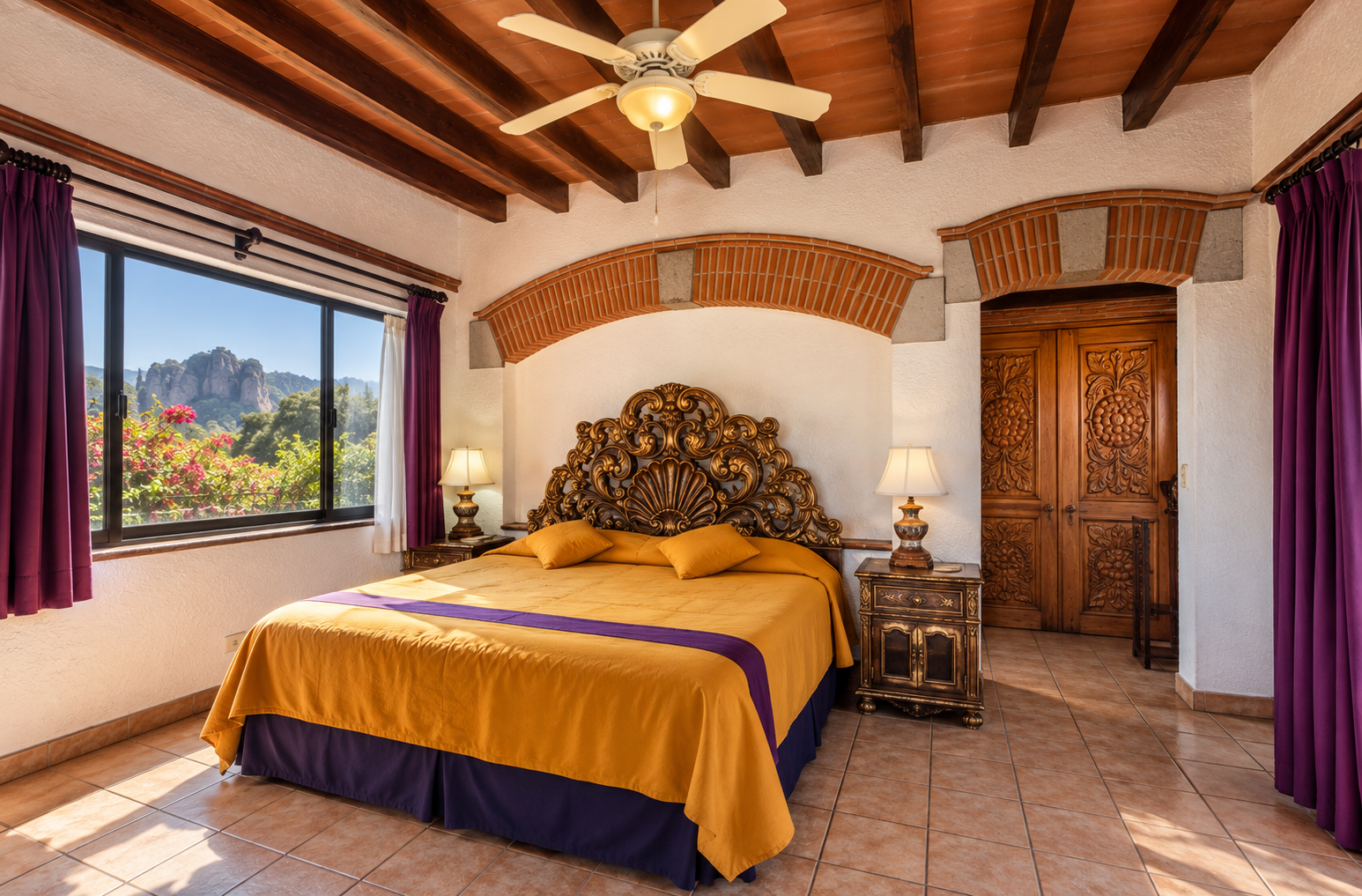King bedroom at the retreat venue